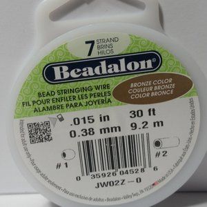 Bead Stringing Wire Bronze Color 7 Strand 30' .38
